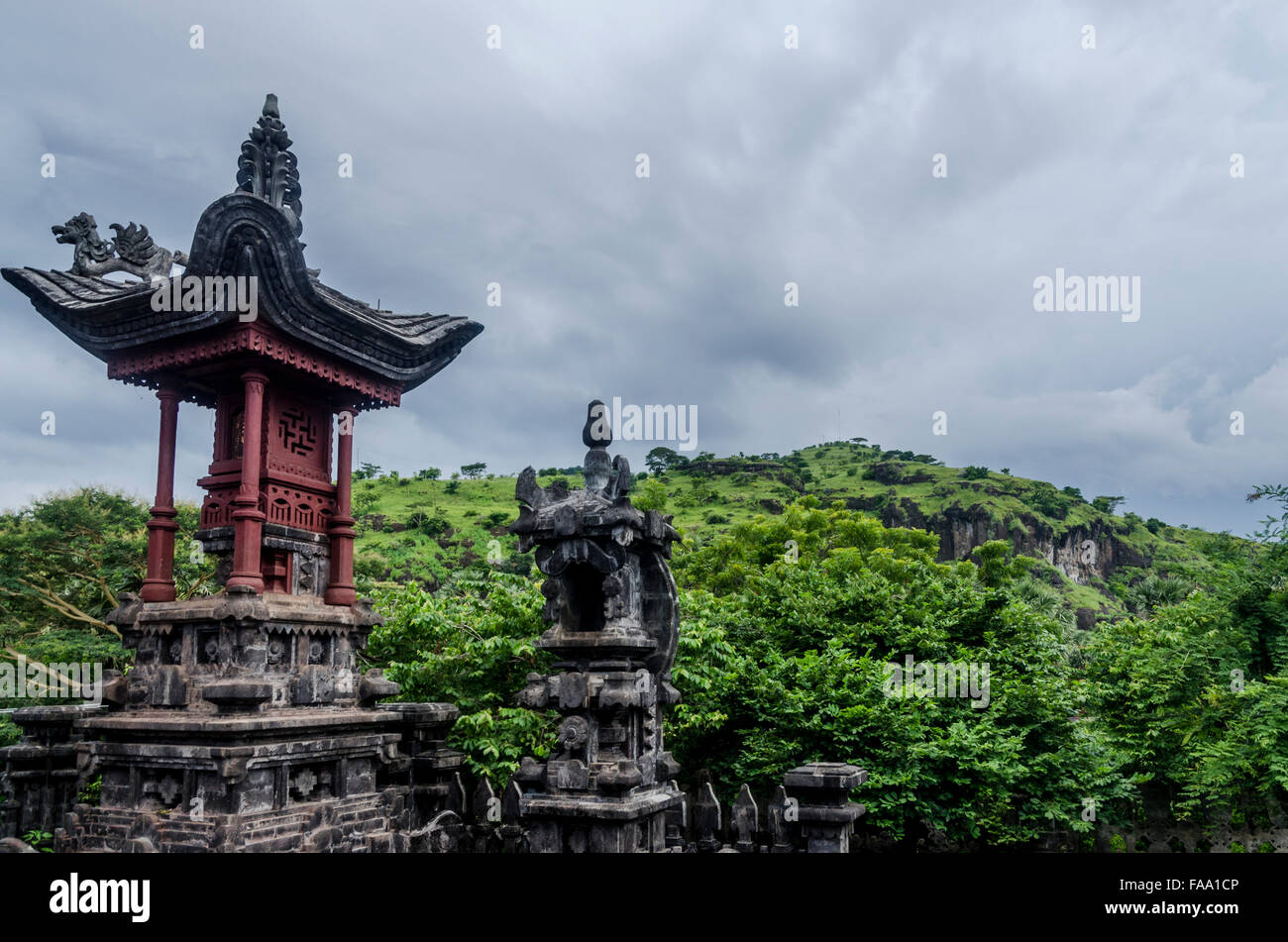 traditional temple in Bali Stock Photo