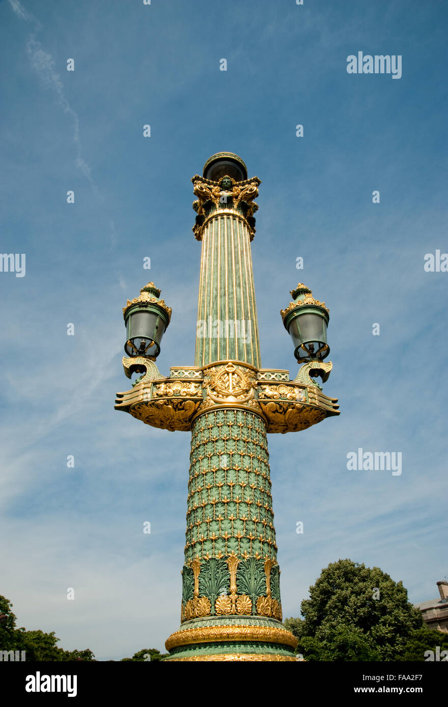 Lamp in Paris France Stock Photo - Alamy
