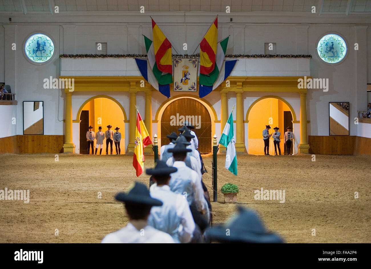 show of Royal Andalusian School of Equestrian Art. `Real Escuela ...