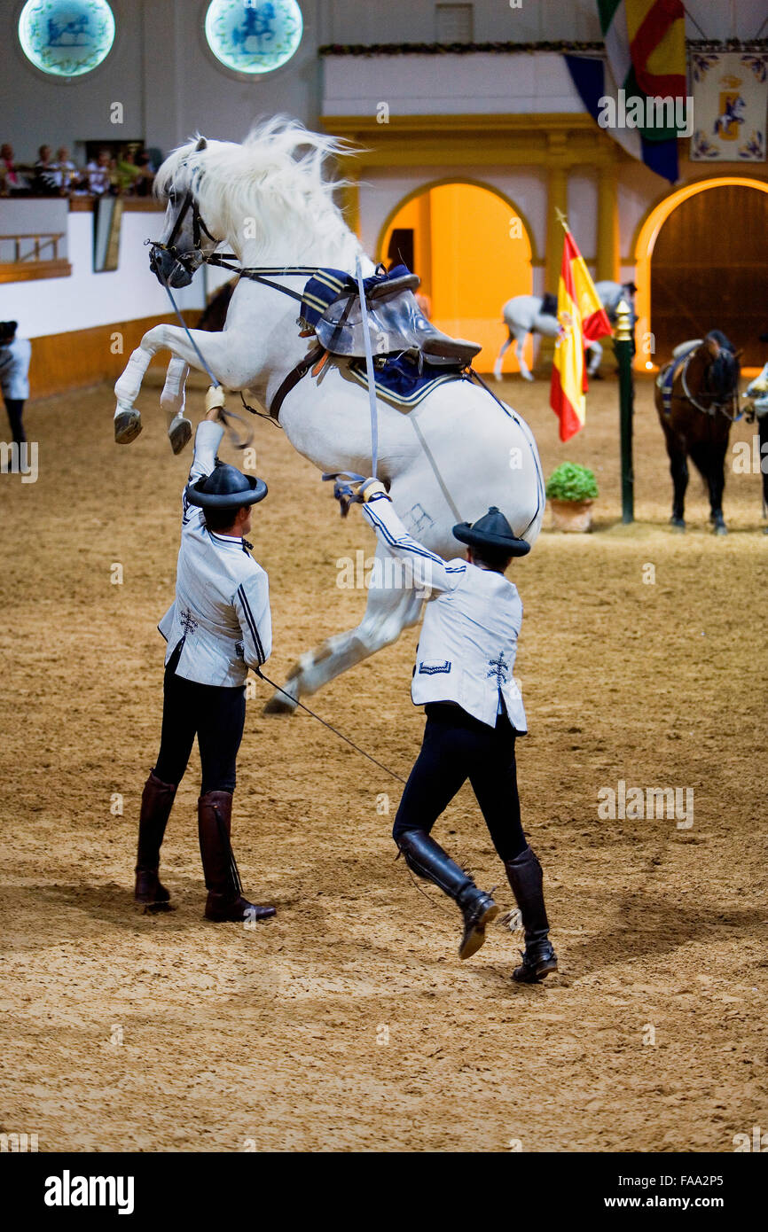 show of Royal Andalusian School of Equestrian Art. `Real Escuela ...