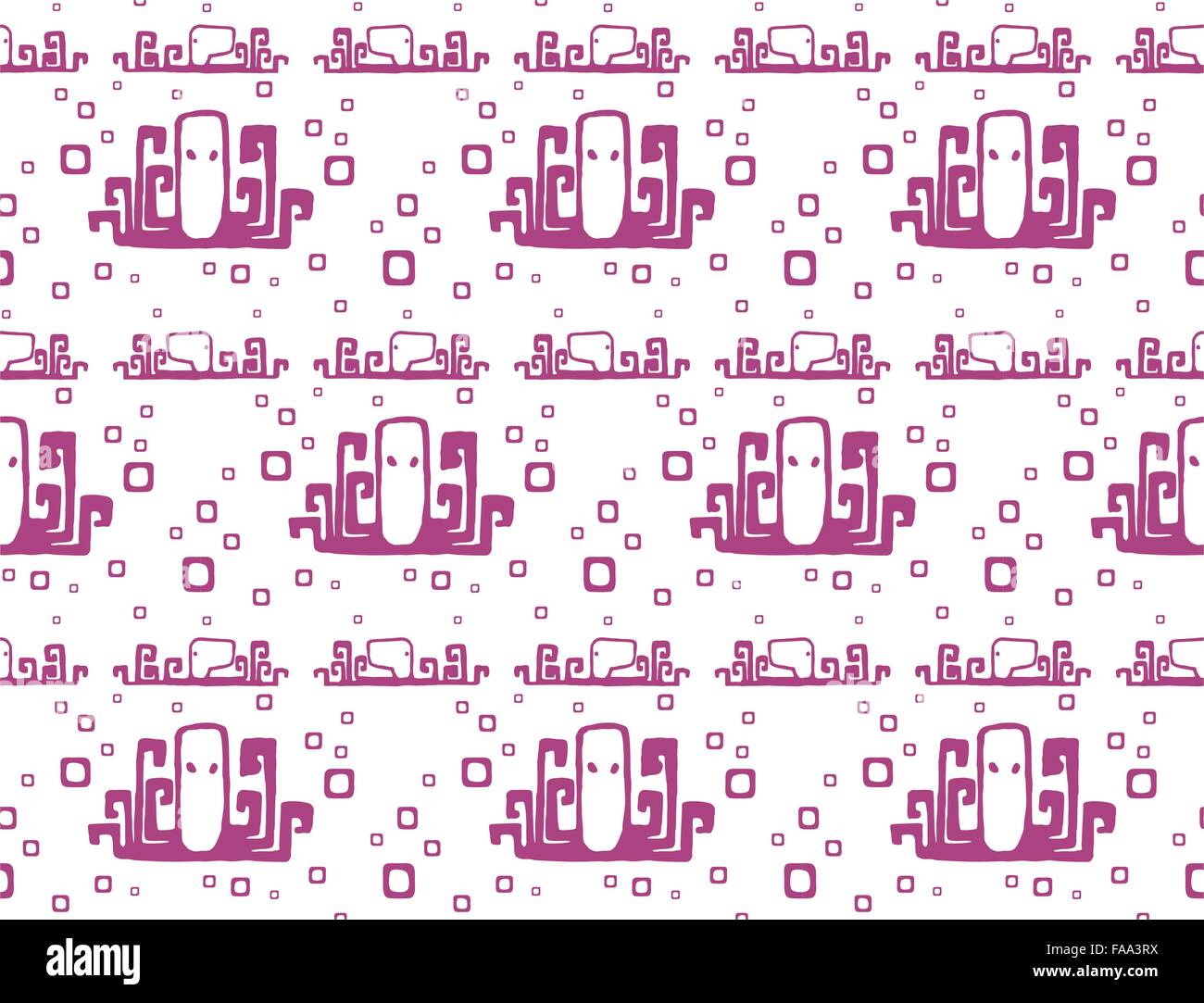 Seamless pattern with octopus Stock Vector Image & Art - Alamy