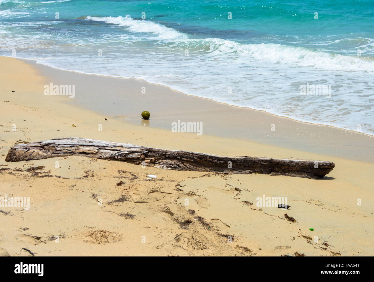 Beautiful tropical beach on a small remote Great Corn Island in the