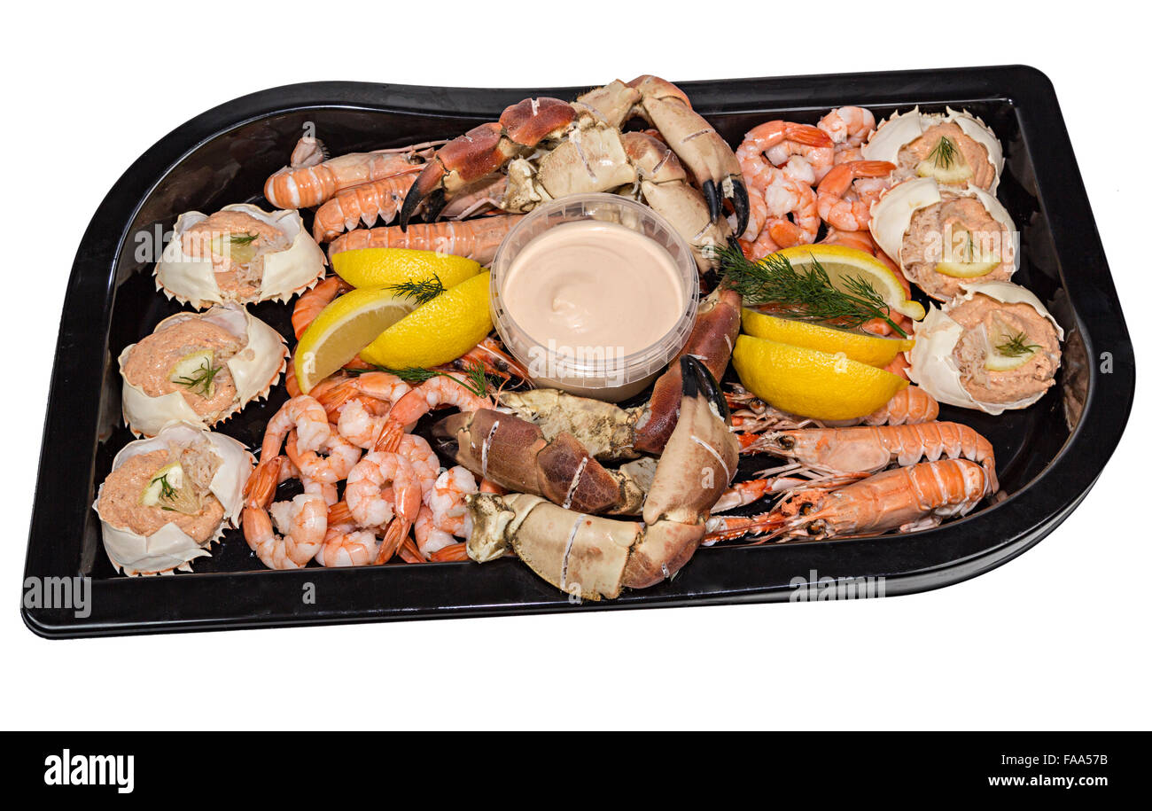 Seafood platter Stock Photo