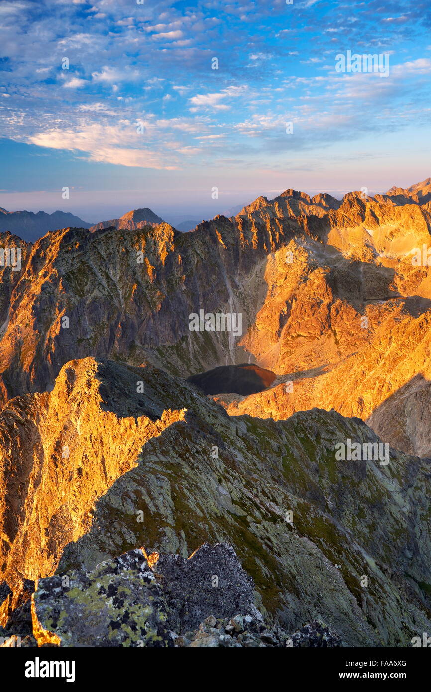 View at high Tatras from Krywan peak, Slovakia Stock Photo