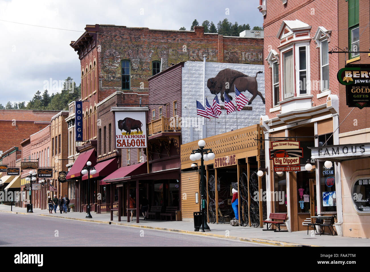 Architecture on Main Street, Deadwood, South Dakota Stock Photo Alamy