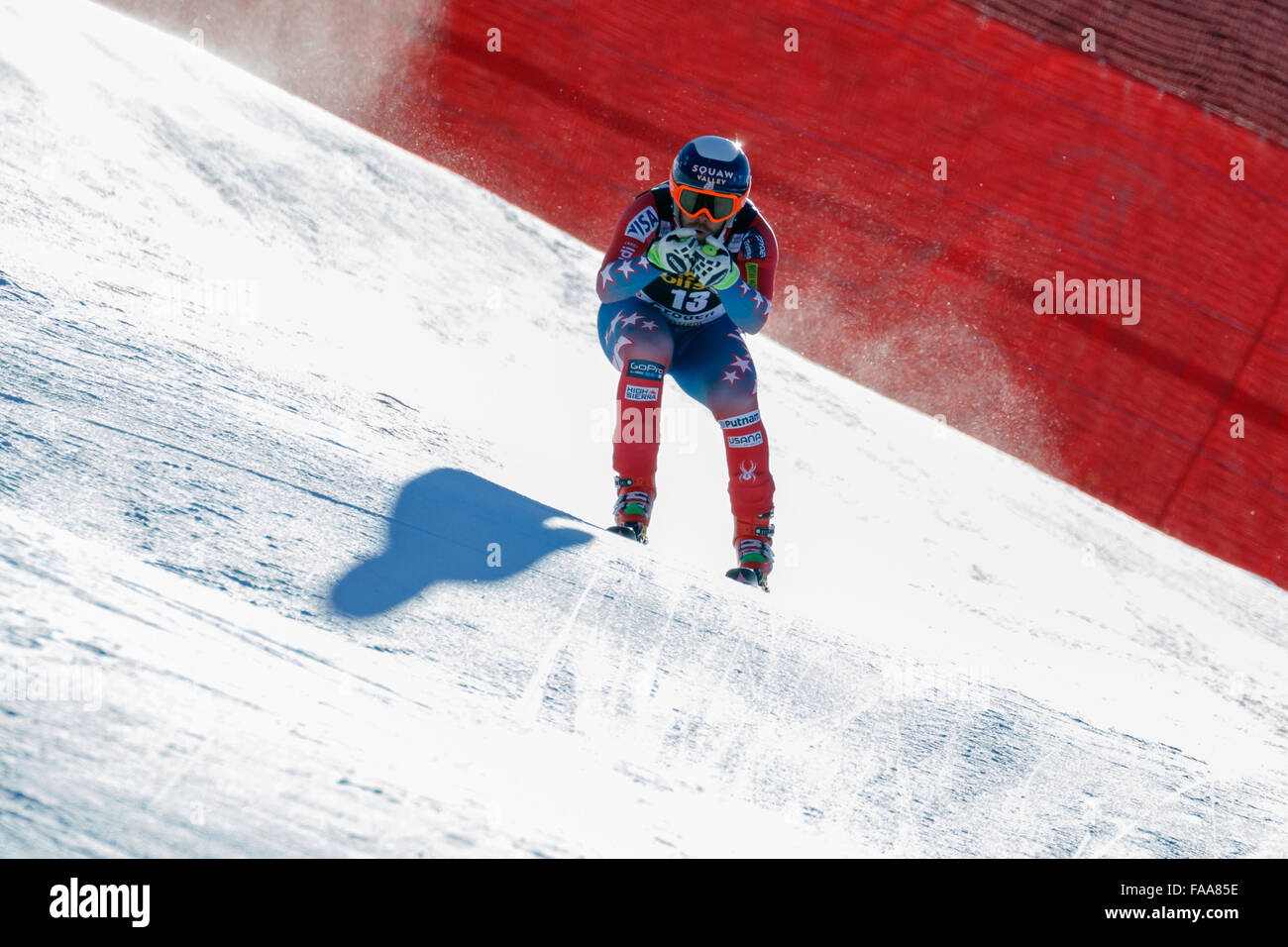 Val Gardena, Italy 19 December 2015. GANONG Travis (Usa) competing in