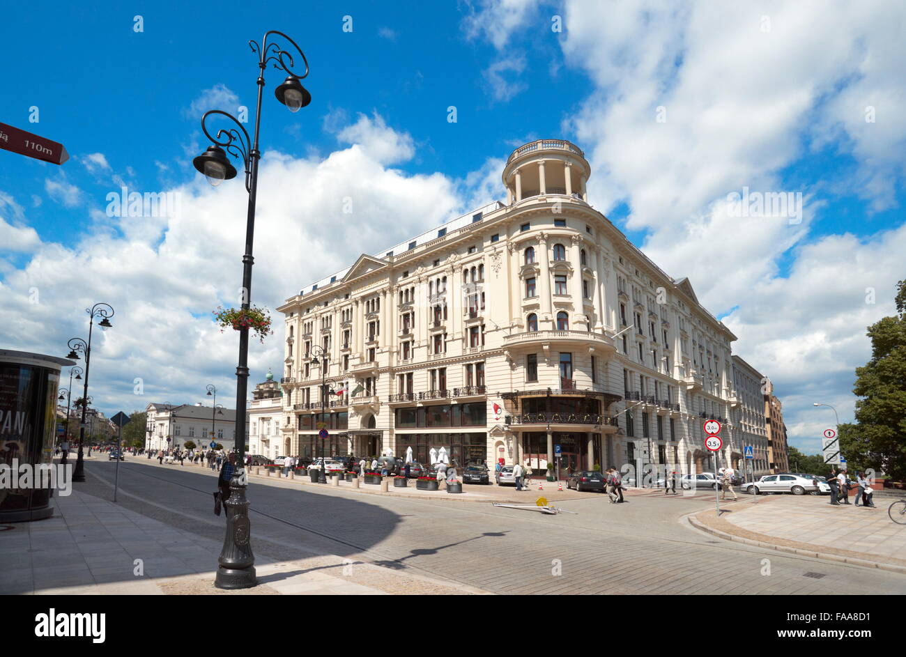 Bristol Hotel in Warsaw, Poland Stock Photo