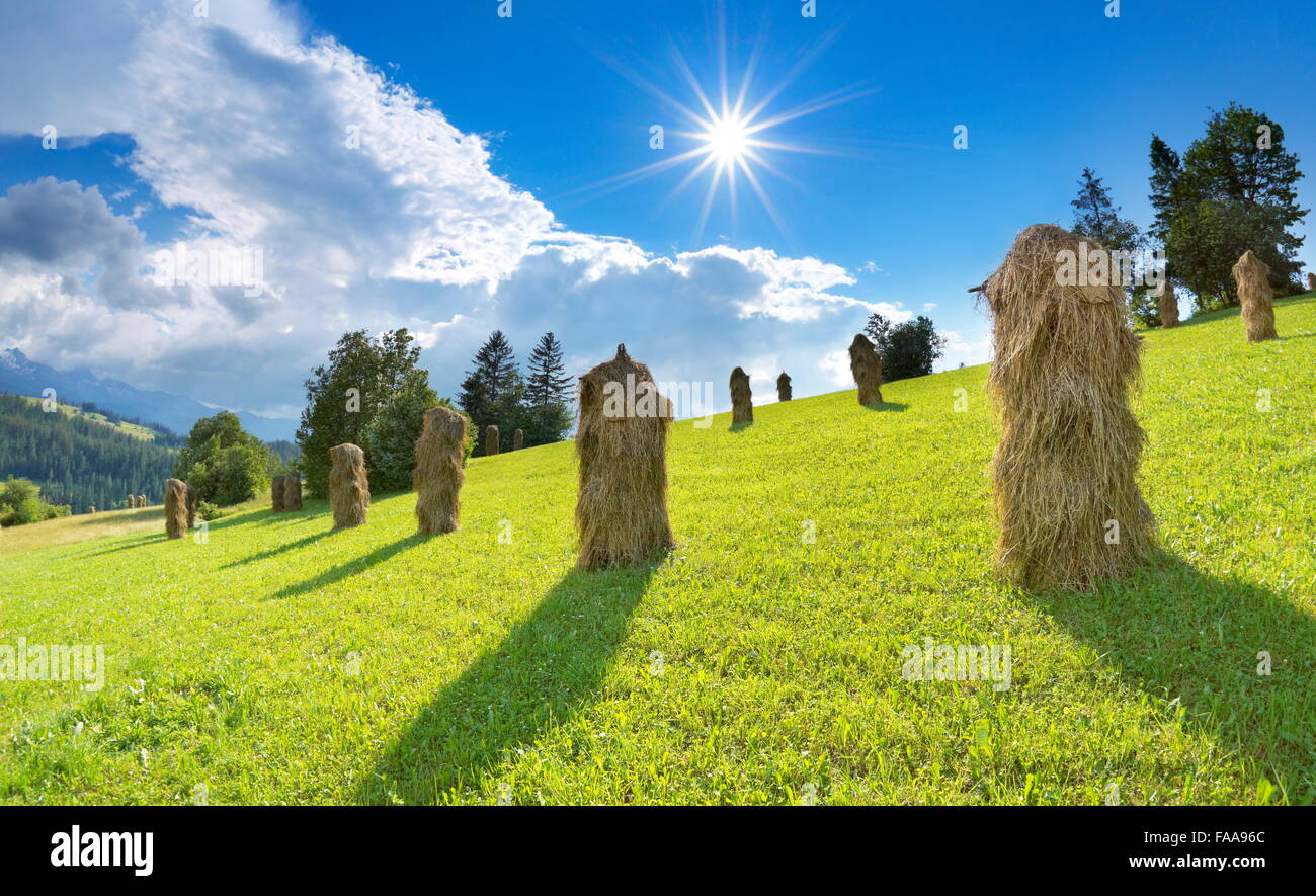 Landscape near Zakopane, Poland Stock Photo