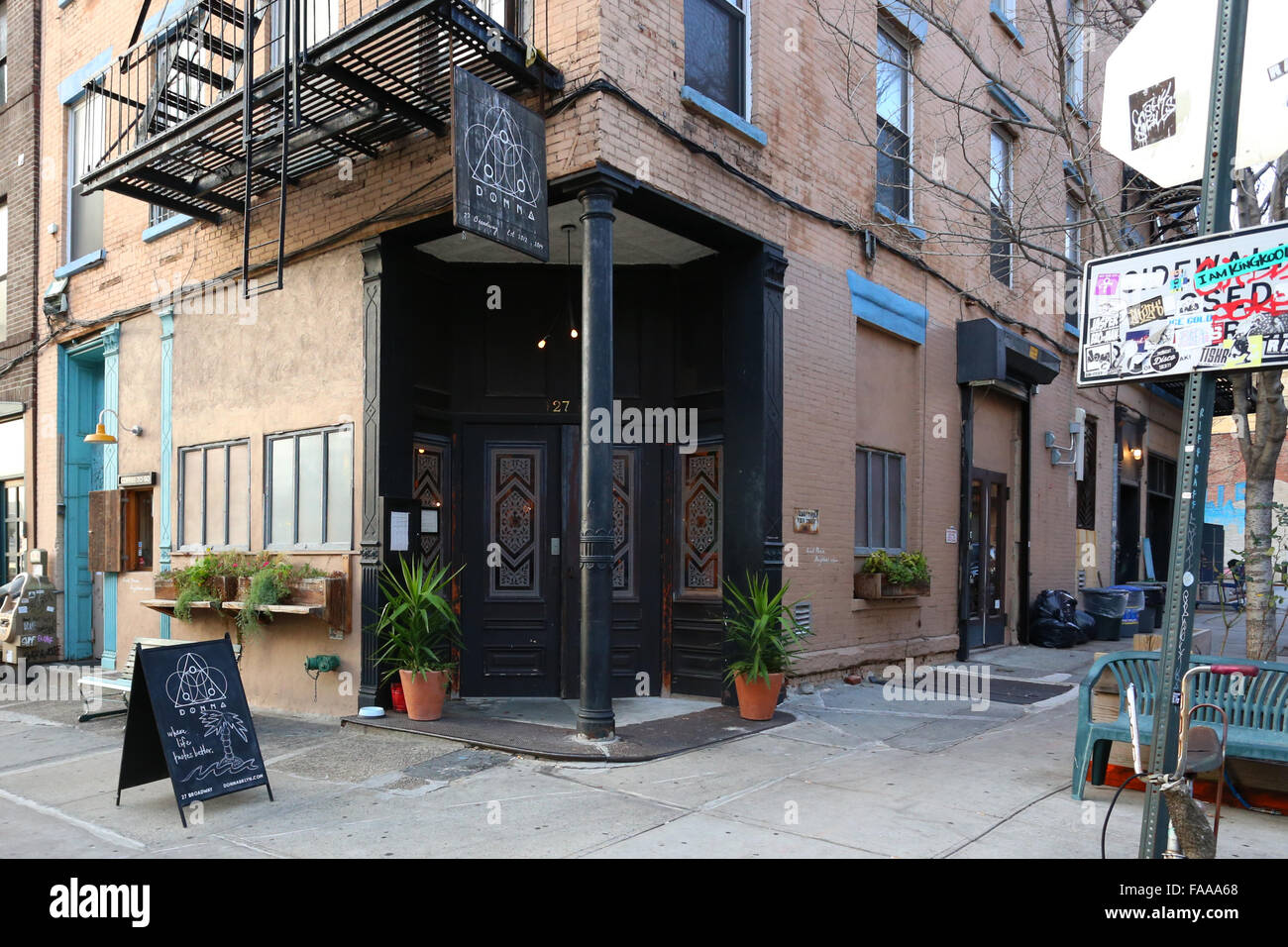 Donna Brooklyn, 27 Broadway, Brooklyn, NY. exterior storefront of a