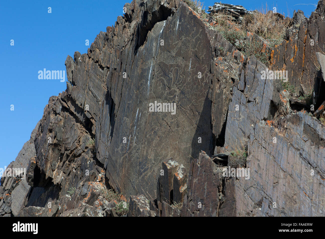 Rock paintings from the Bronze Age Stock Photo - Alamy