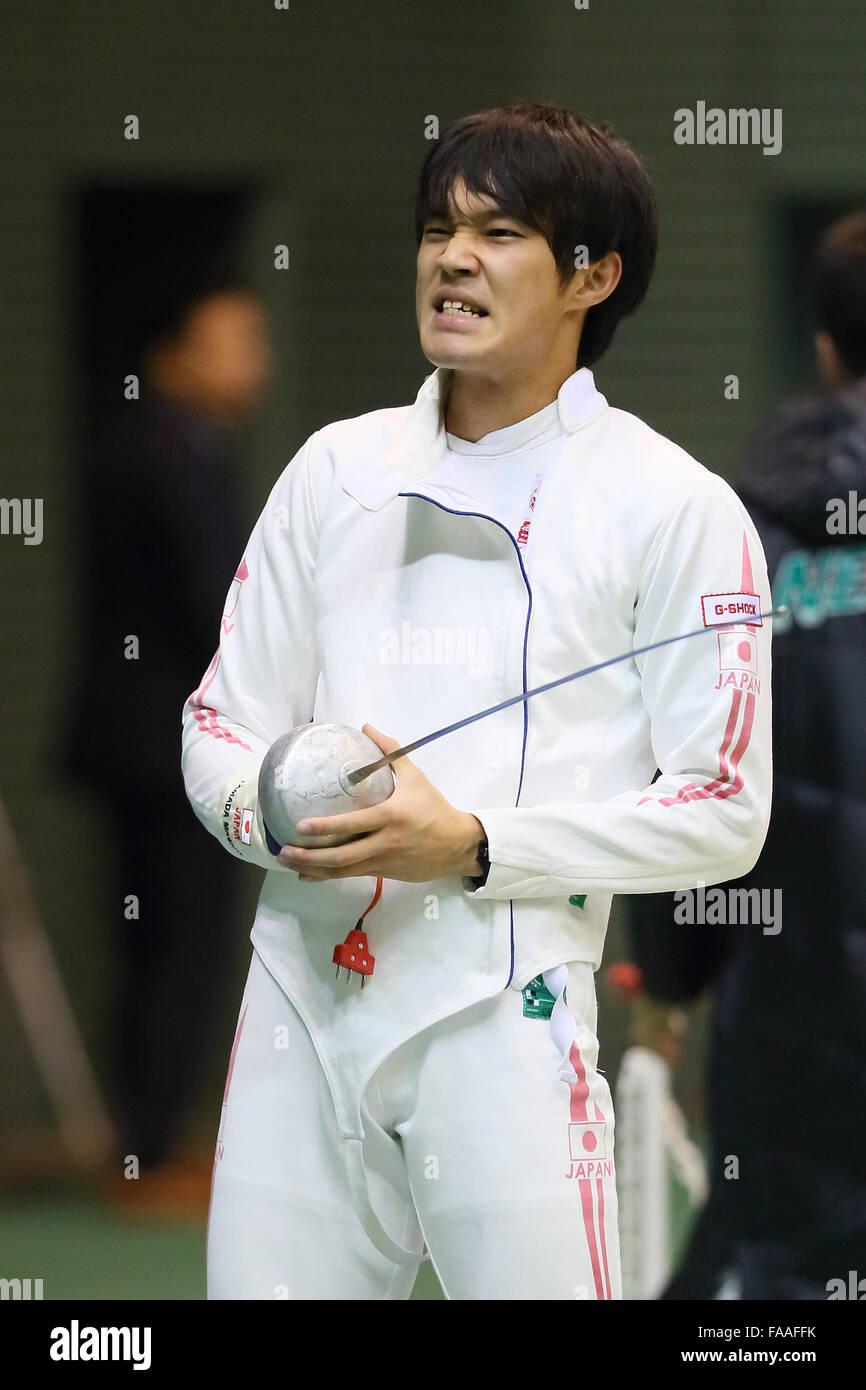 Komazawa Olympic Park Gymnasium, Tokyo, Japan. 24th Dec, 2015. Masaru Yamada, DECEMBER 24, 2015 - Fencing : All Japan Fencing Championships Men's Epee at Komazawa Olympic Park Gymnasium, Tokyo, Japan. © YUTAKA/AFLO SPORT/Alamy Live News Stock Photo