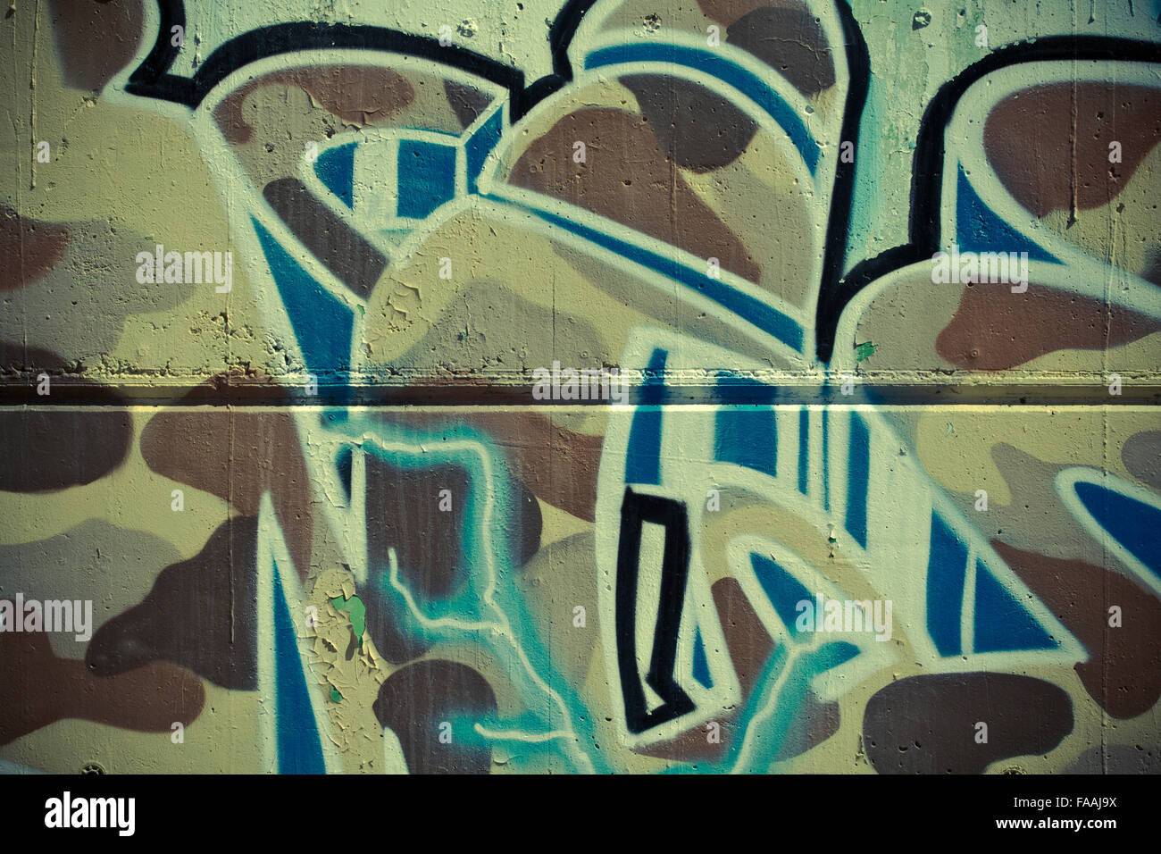 Colorful segment of a graffiti in Spain Stock Photo - Alamy