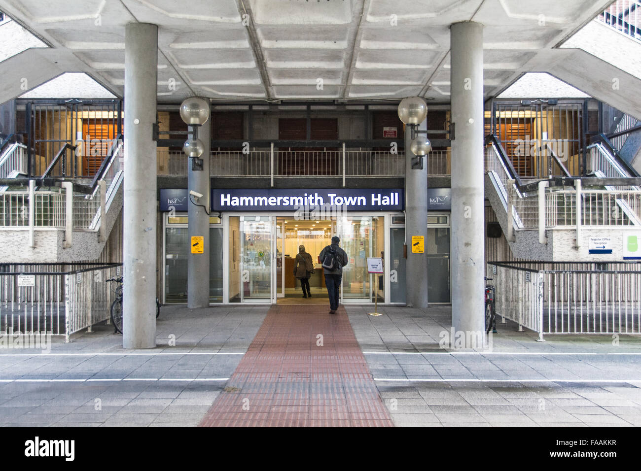 Hammersmith Town Hall, King Street, Hammersmith, London, W8 Stock Photo