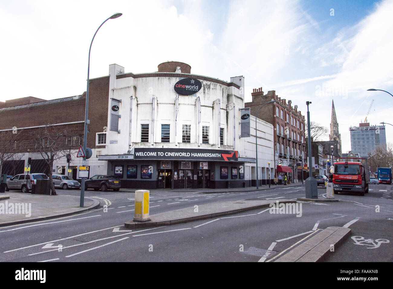 Exterior of the former Cineworld Cinema on King Street, Hammersmith