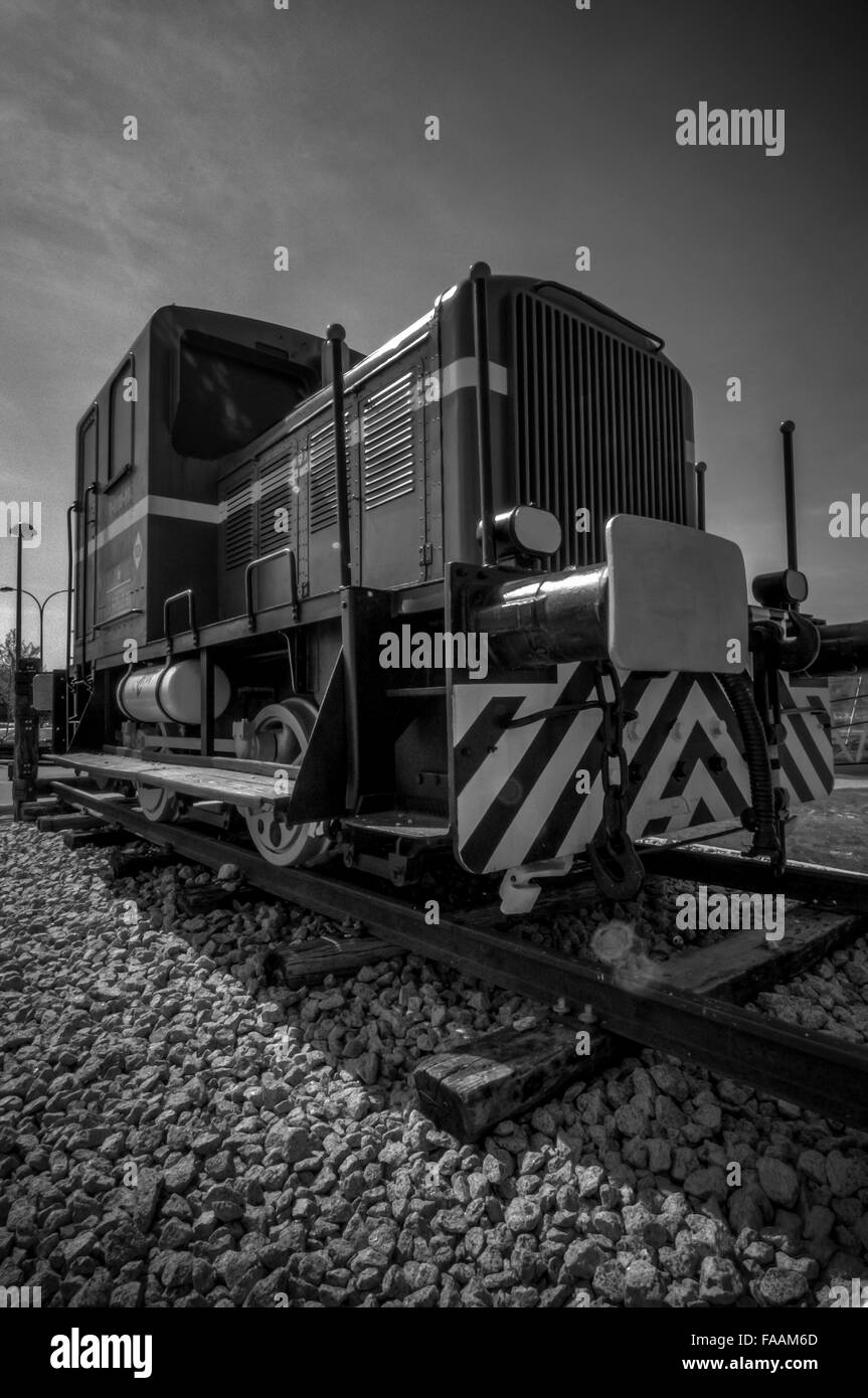 railway, old locomotive abandoned on a siding Stock Photo - Alamy
