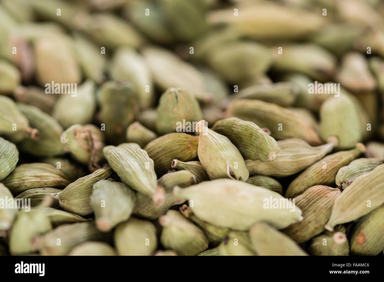 Dried Cardamon Seeds for use as background image or as texture Stock