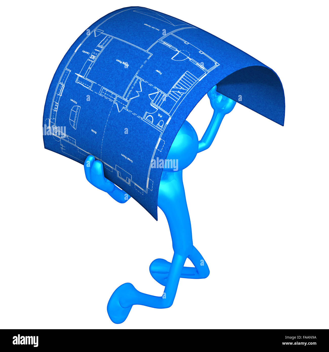 Home Construction Blueprint Stock Photo Alamy