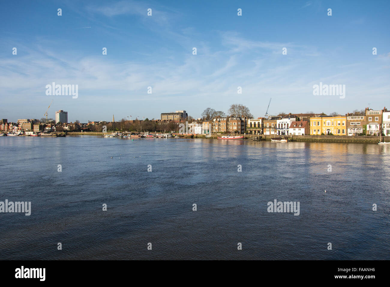 Hammersmith riverfront in London, UK Stock Photo Alamy
