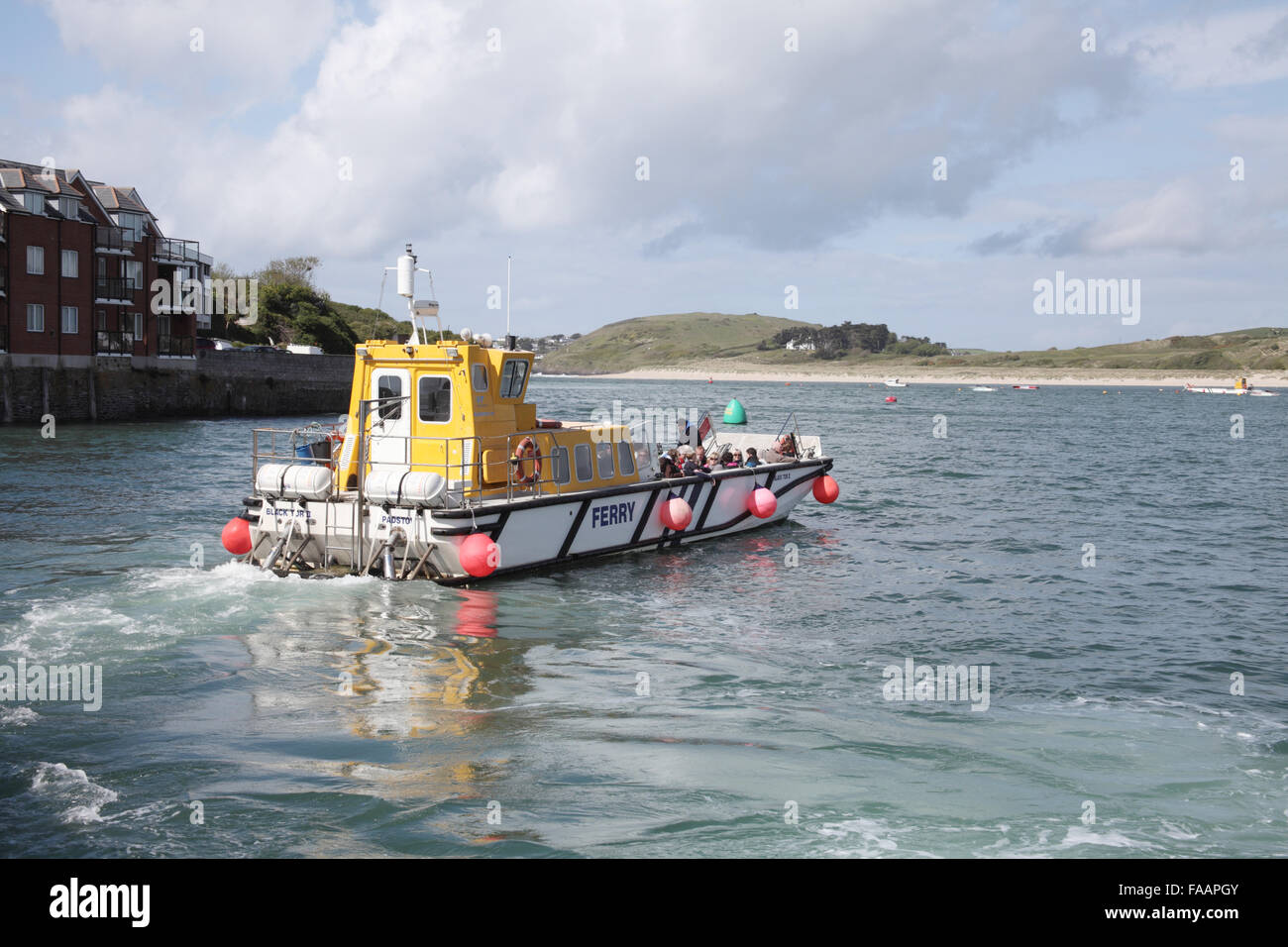 Padstow to Rock Ferry, Padstow Harbour, Cornwall, England Stock Photo
