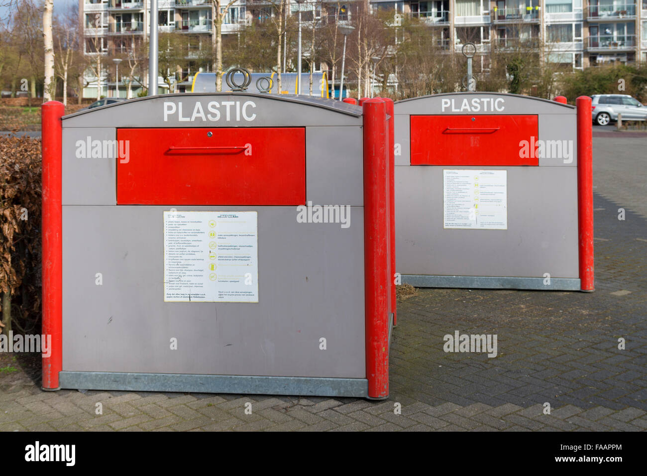 waste containers for plastic Stock Photo Alamy