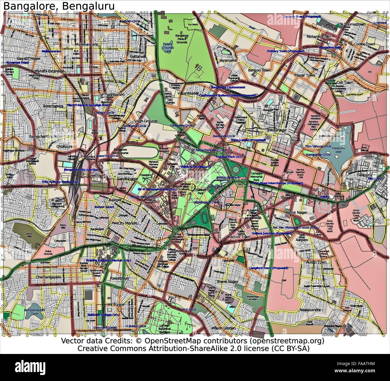 Where Is Bangalore In India Map - Bangalore India City Map FAATHM 