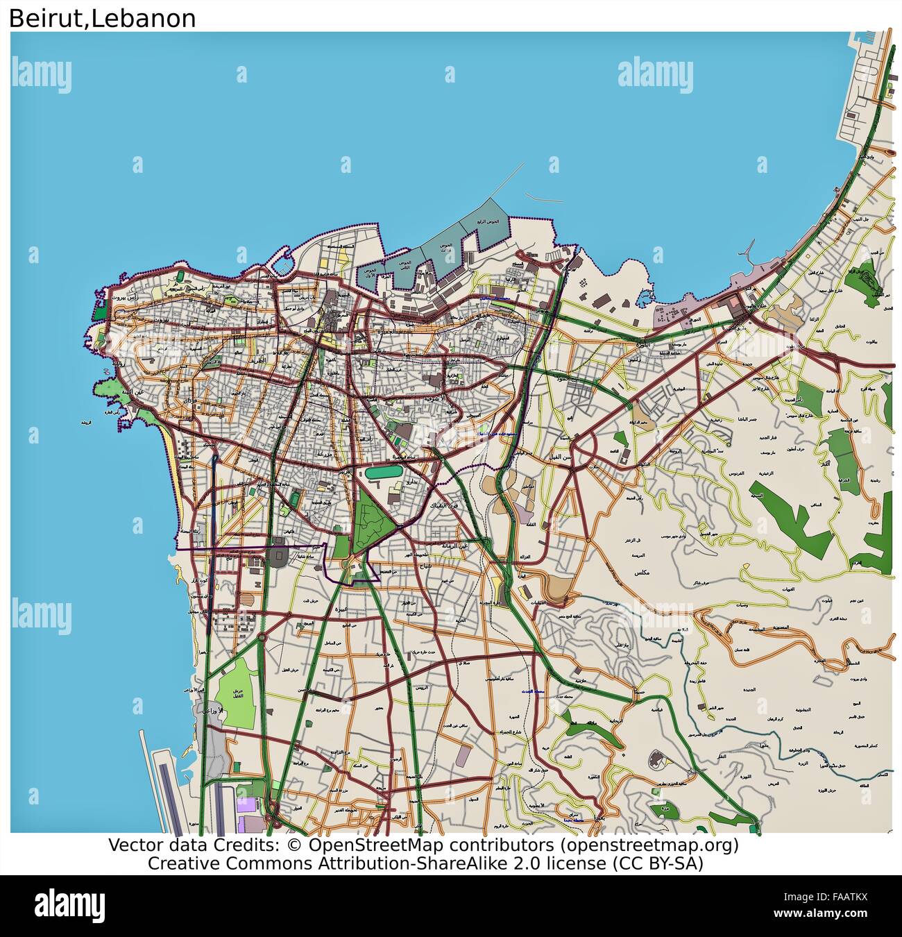 Map Of Beirut Hi res Stock Photography And Images Alamy
