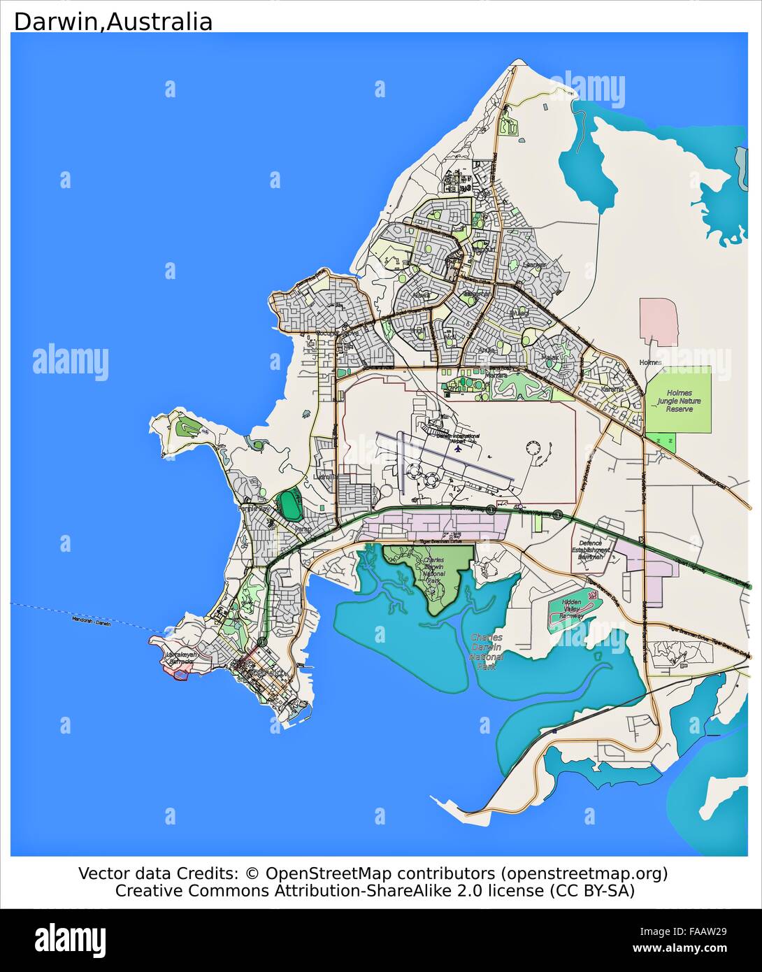 Map Of Darwin Area Darwin Australia Map High Resolution Stock Photography And Images - Alamy