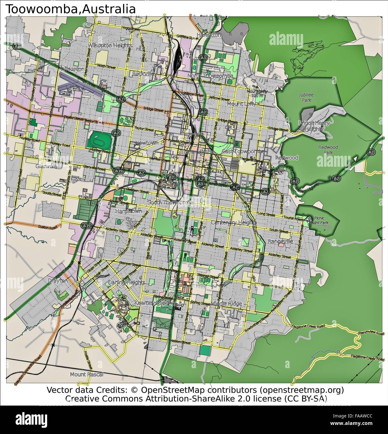 Aerial Toowoomba High Resolution Stock Photography and Images Alamy
