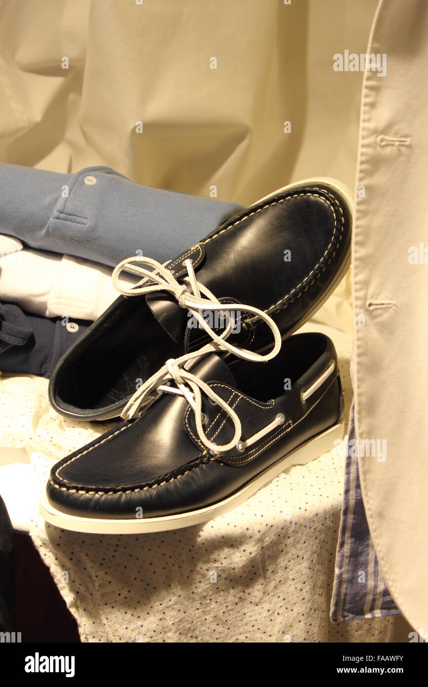 Elegant Italian Style Nautical Shoes Stock Photo Alamy