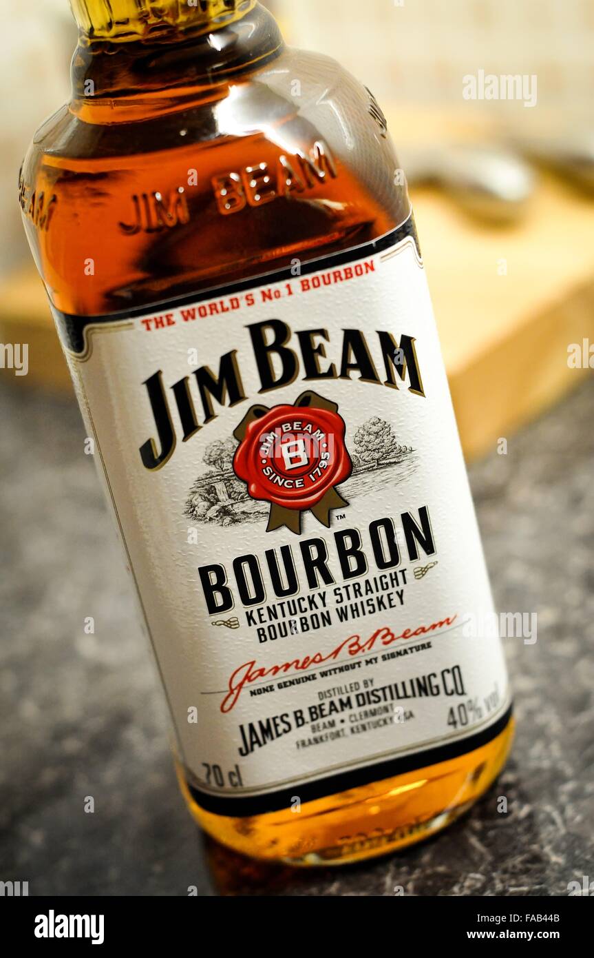Jim Beam Bourbon Whiskey Stock Photo Alamy
