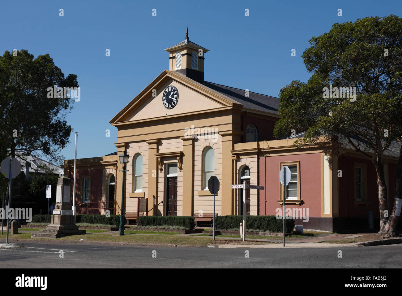 The former Morpeth Court House is one of the oldest courthouses constructed in the Hunter Valley NSW Australia Stock Photo