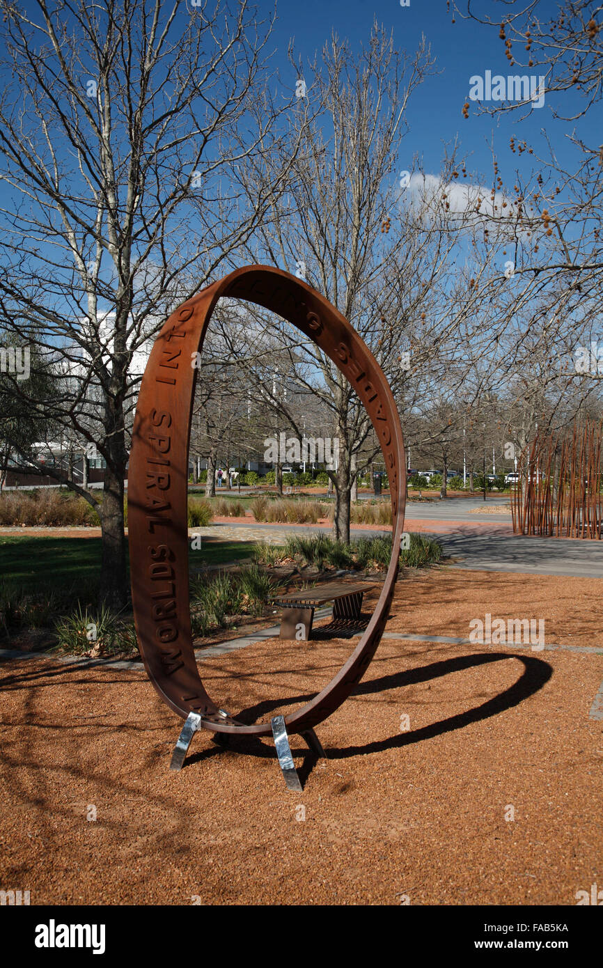 Möbius strip geometry has been studied by mathematicians since the 1930s Canberra Australia Stock Photo