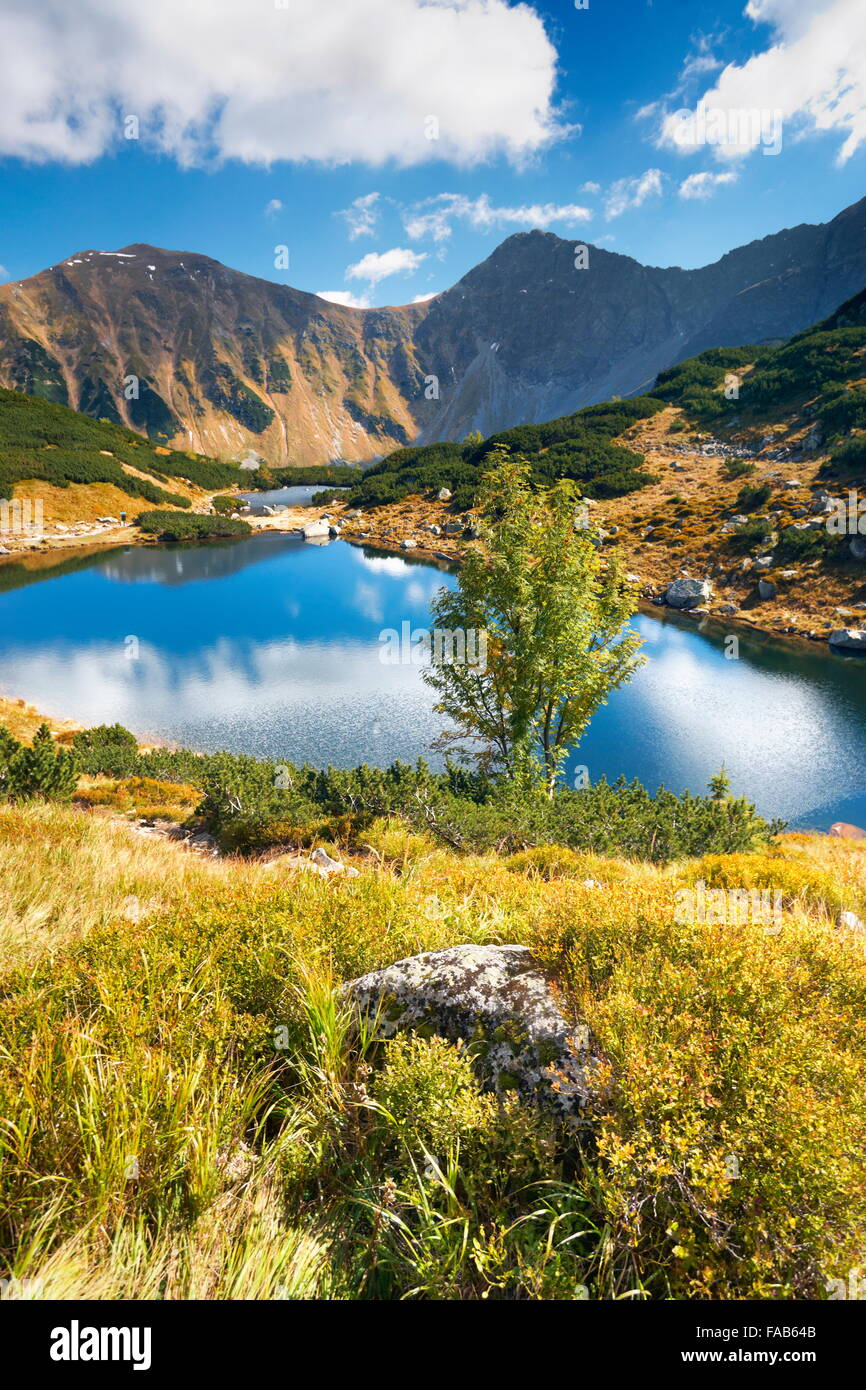 Rohacske lakes - High Tatra Mountains, Slovak Stock Photo