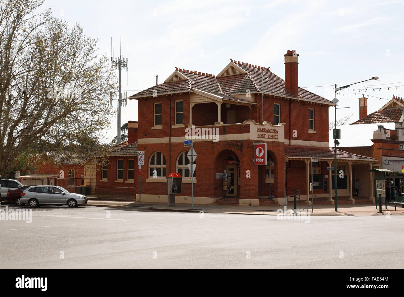 Narrandera's early Federation architecture, has served the community of Narrandera  NSW Australia since the 1900's Stock Photo
