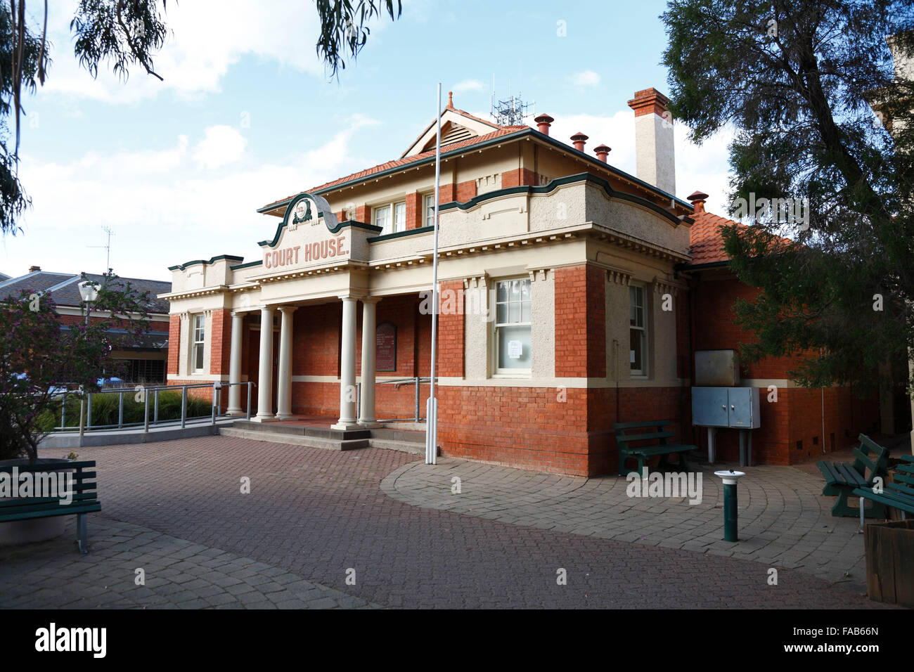 The historic courthouse was built 1912 Kerang Victoria Australia Stock