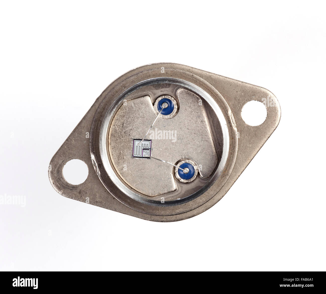 Inside silicon power transistor Stock Photo Alamy