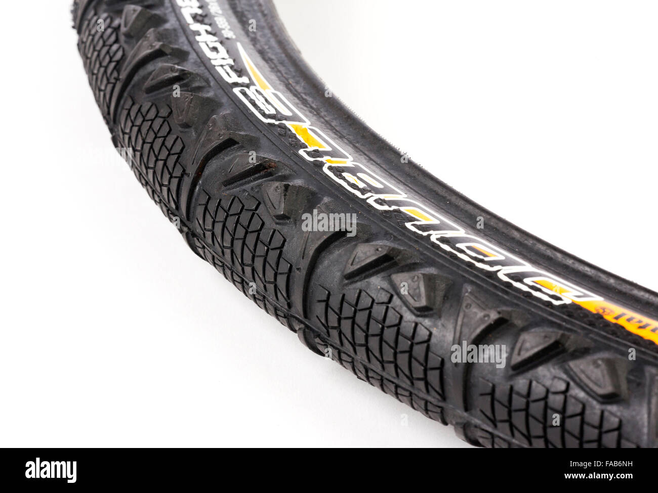 rubber bicycle tire / tyre Stock Photo