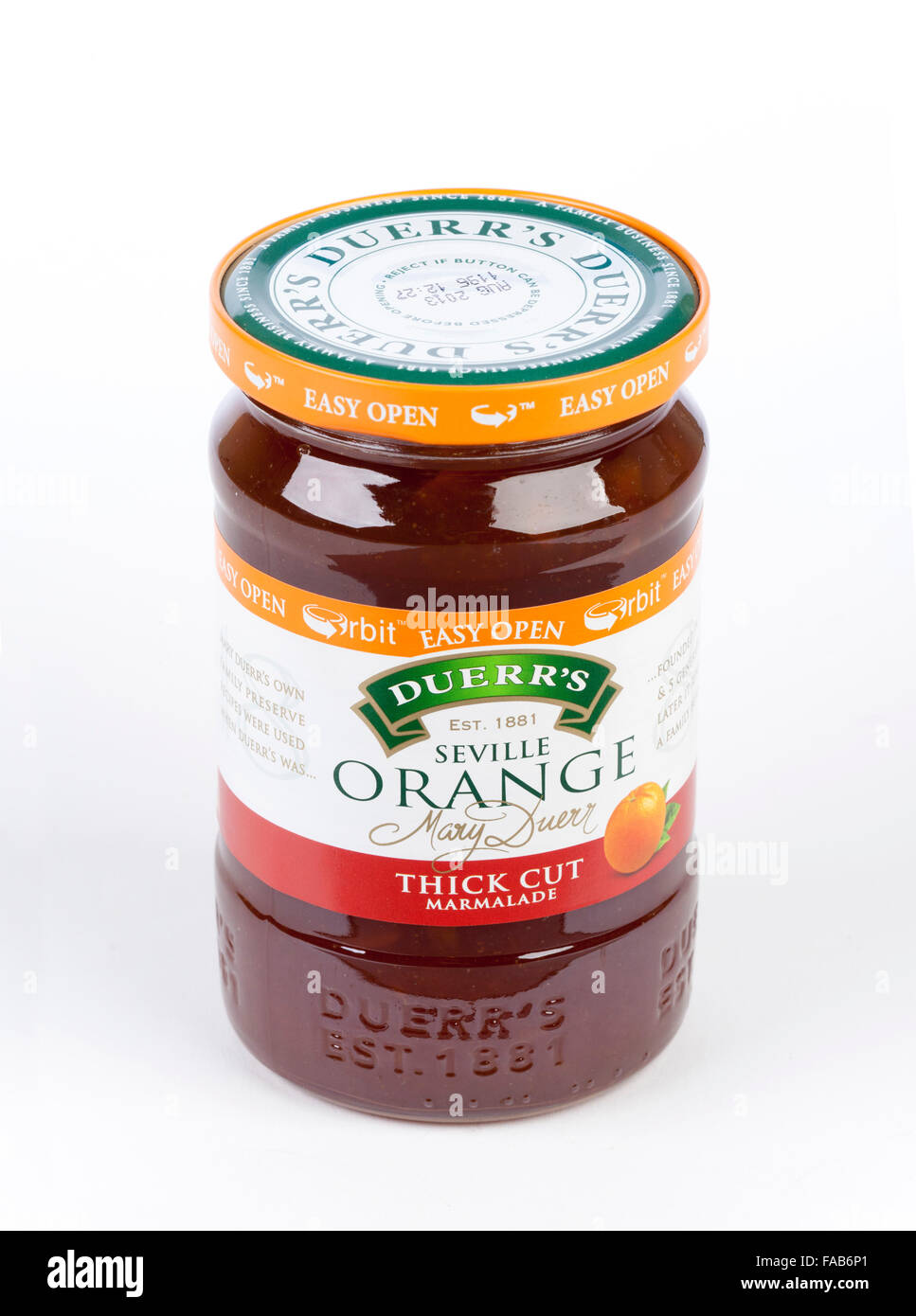 Duerr's seville orange marmalade Stock Photo