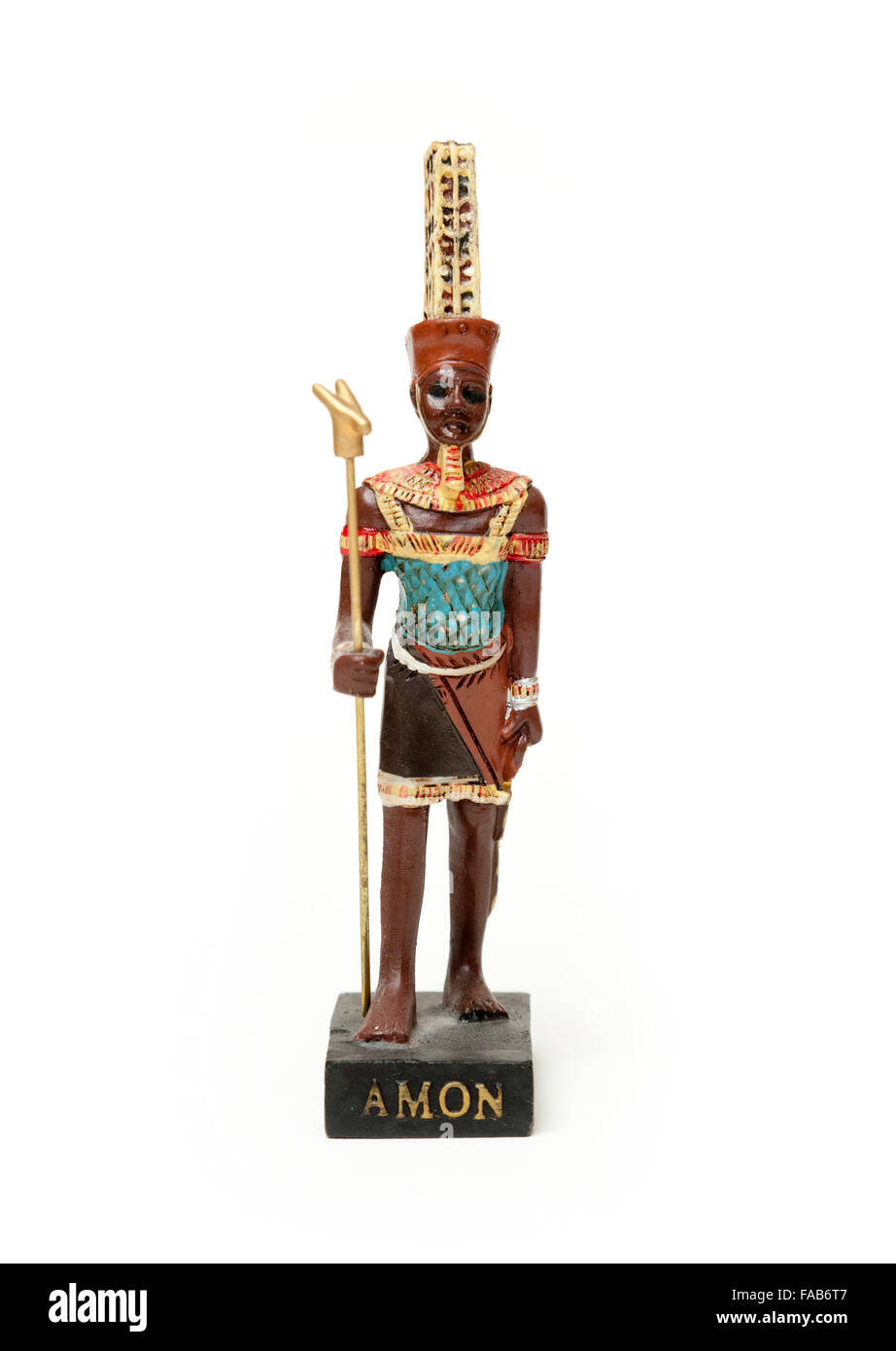 figurine of Amun (Amon), ancient Egyptian god Stock Photo