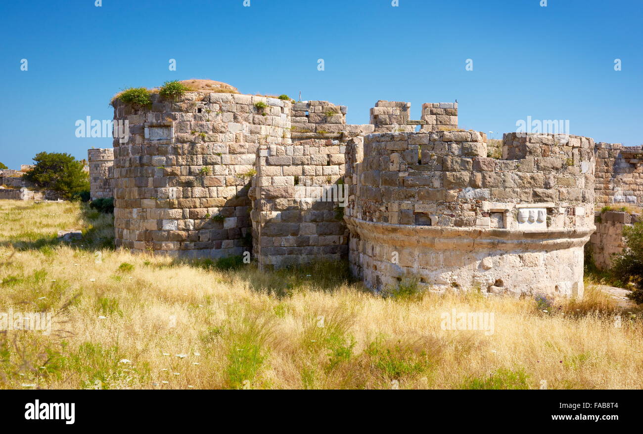 Kos - Dodecanese Islands, Greece, the Knight's Castle in Kos Town Stock Photo