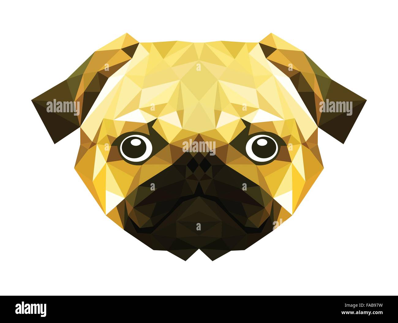 Vector illustration dog head Stock Vector Images - Alamy