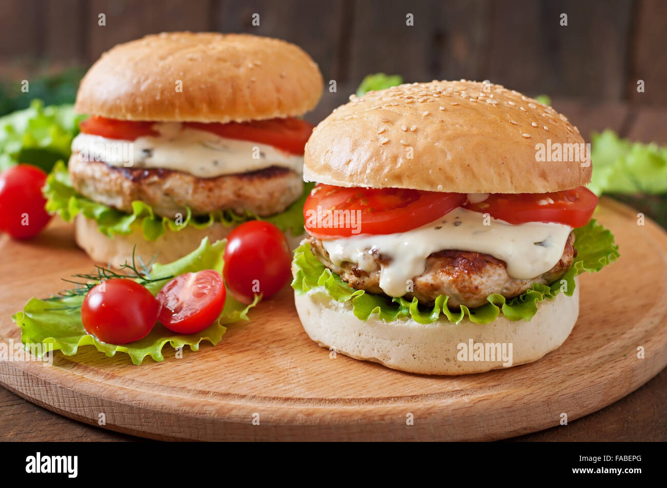 Chicken burger hires stock photography and images Alamy