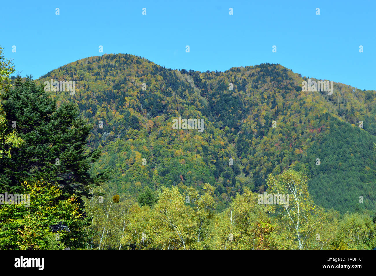 Beautiful mountain in Nagano Japan Stock Photo