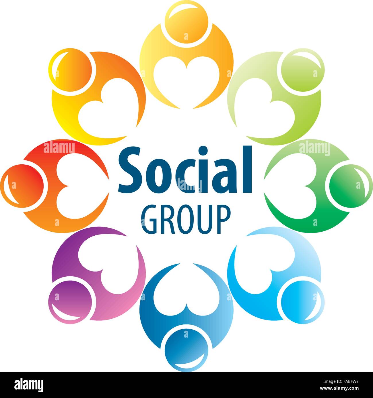 Social Group logo Stock Vector