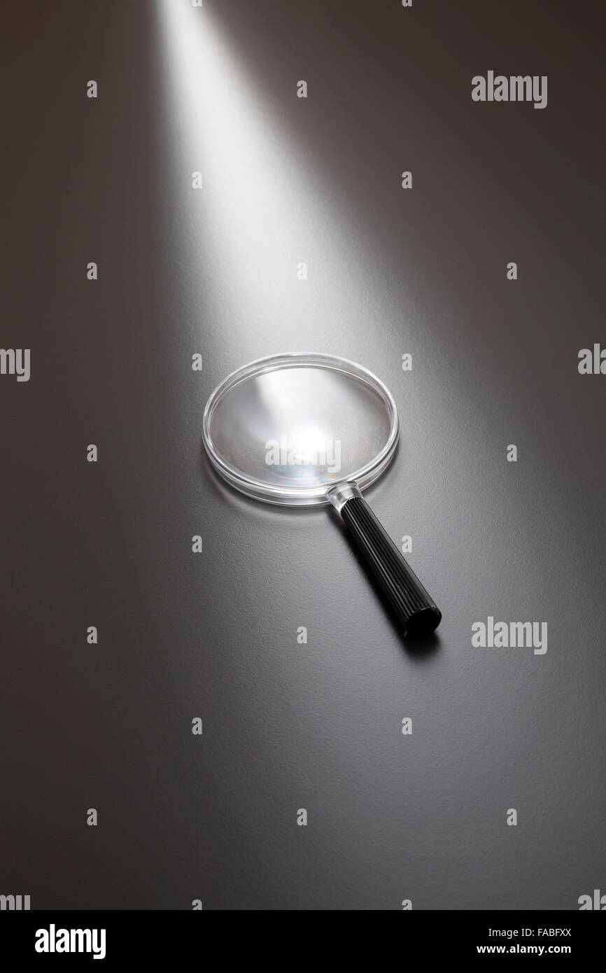 single object of the magnifier Stock Photo Alamy