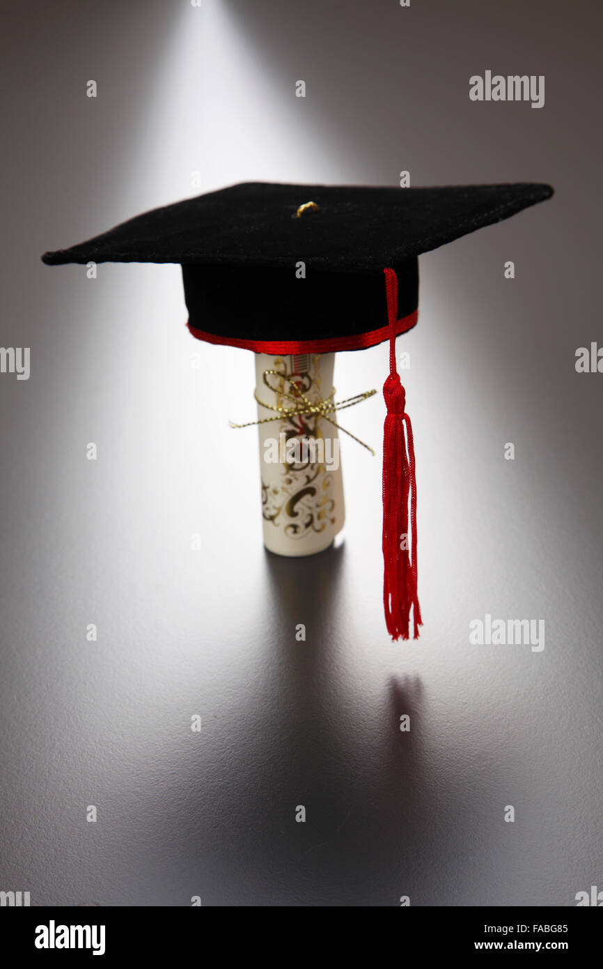 12 Mini Tappi Di Laurea Glitterati Creative Converting | Decorazioni Per Festa Di Laurea, Nero - 6