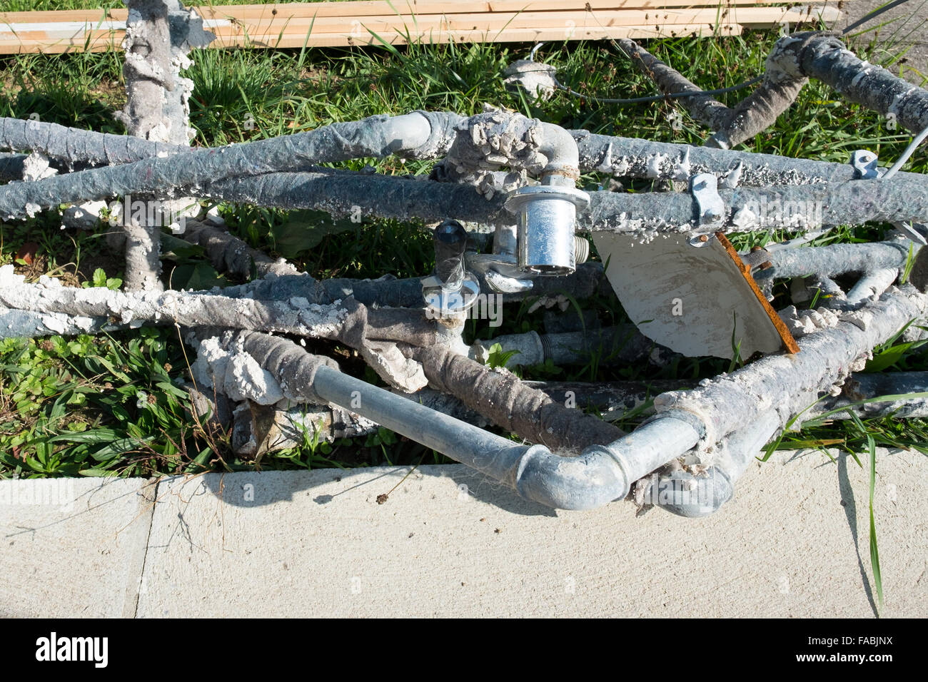 Scrap of water pipes for recycling Stock Photo Alamy