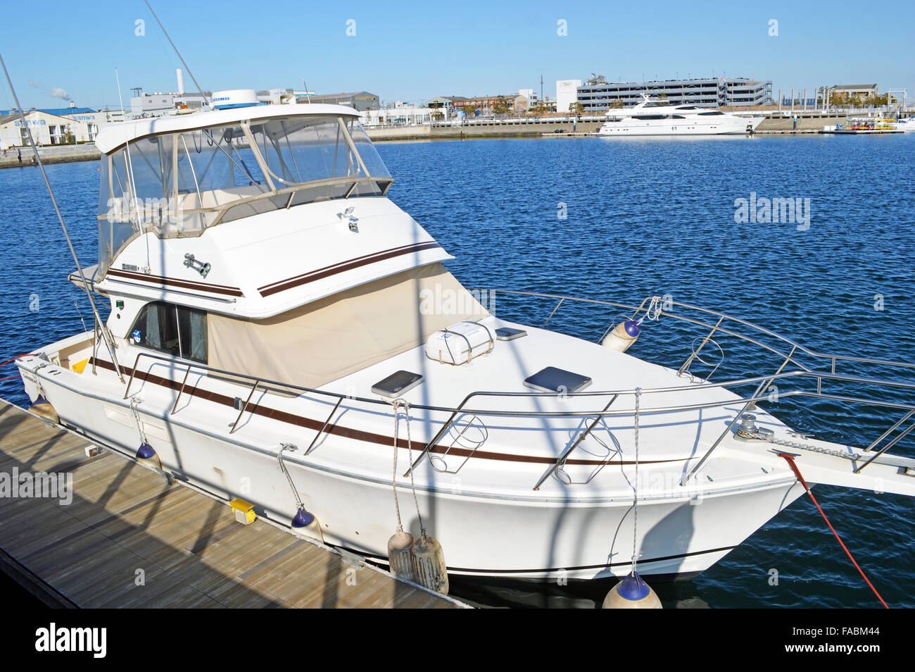 Ferries on the harbor Stock Photo