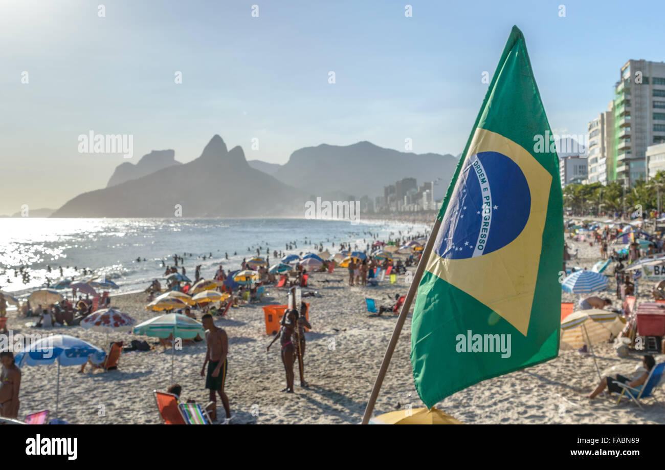 Ipanema Beach In Rio De Janeiro Brazil Stock Photo Alamy