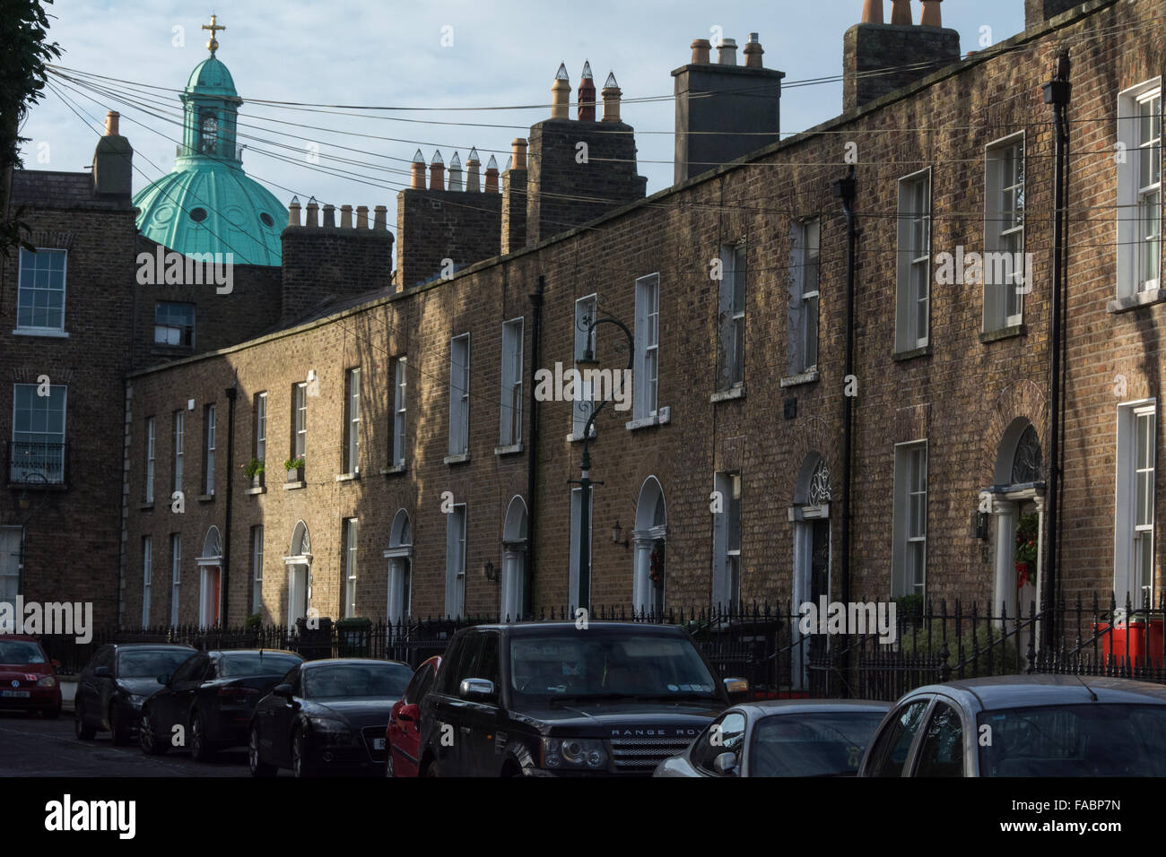 A row of classic homes in Dublin Ireland Stock Photo Alamy